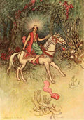 Goble Warwick Folk Tales Of Bengal 1912 A Bright Light On His Head A4 Photo Print
