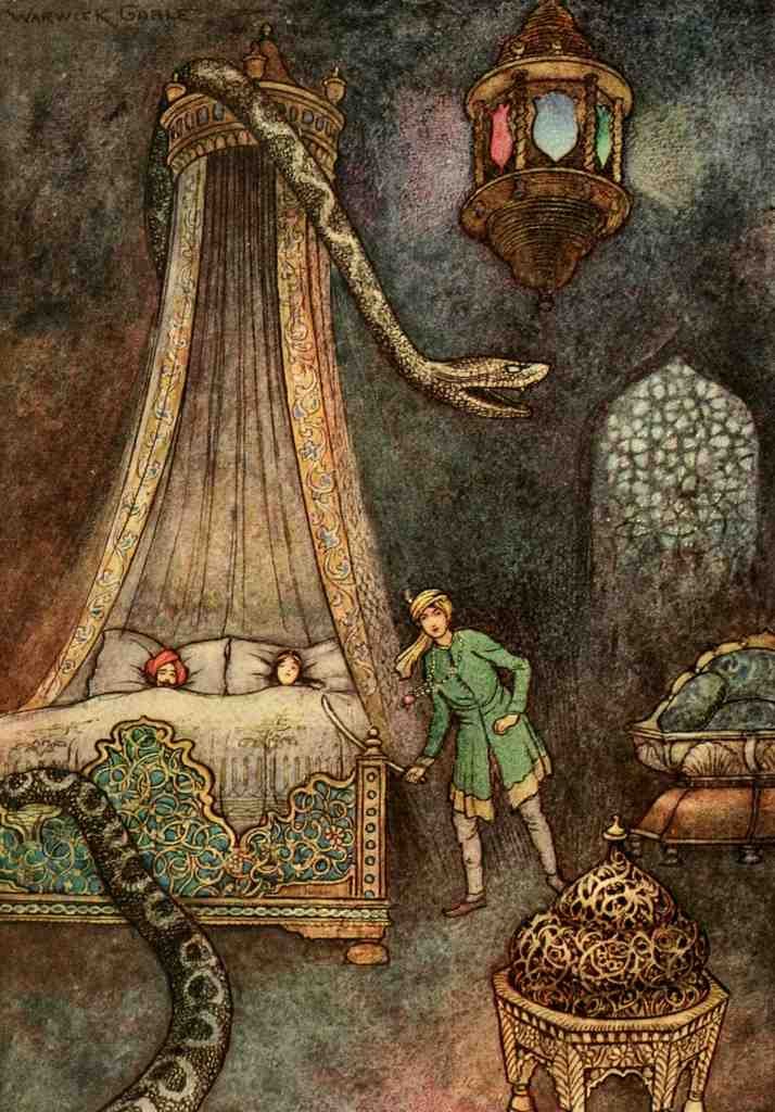 Goble Warwick Folk Tales Of Bengal 1912 He Killed Serpent A4 Photo Print