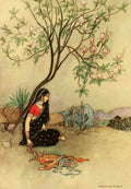 Goble Warwick Folk Tales Of Bengal 1912 Princess Was Deserted A4 Photo Print