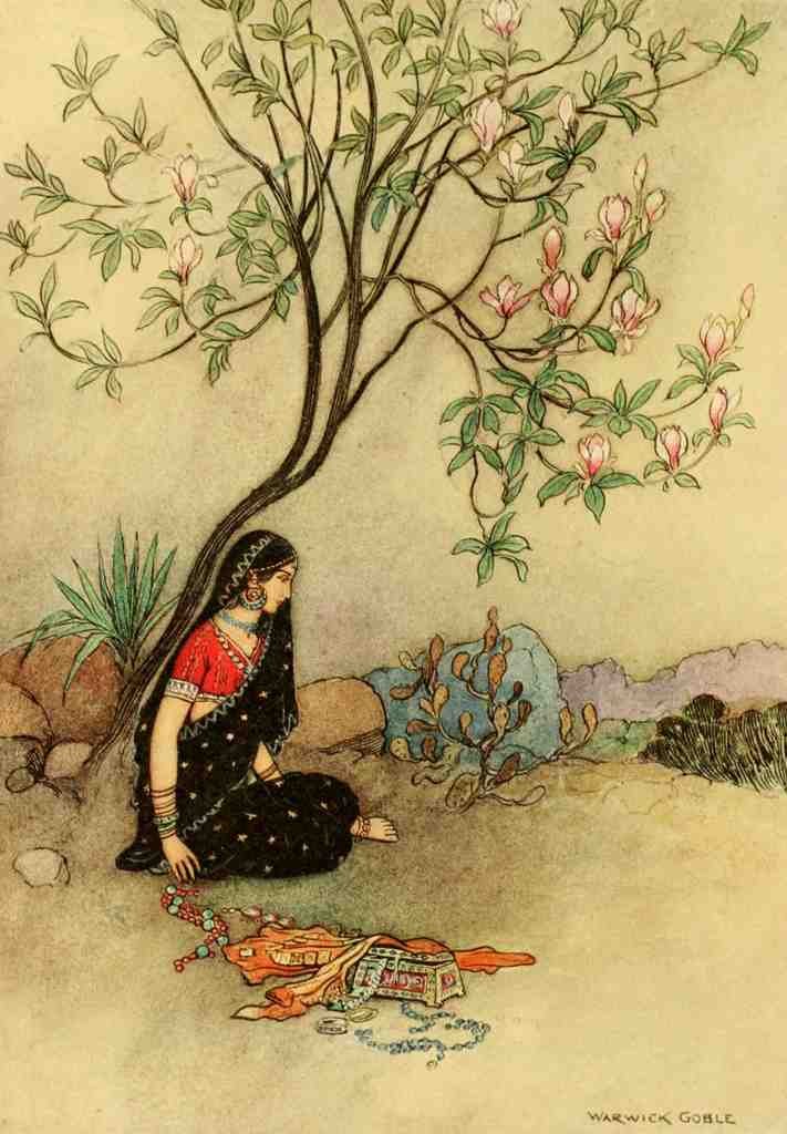 Goble Warwick Folk Tales Of Bengal 1912 Princess Was Deserted A4 Photo Print