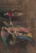 Goble Warwick Geoffrey Chaucer 1912 Angel Presenting Crowns A4 Photo Print