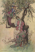 Goble Warwick Geoffrey Chaucer 1912 January Helping May Into Tree A4 Photo Print