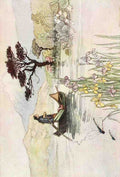 Goble Warwick Green Willow 1910 Rowing Boat Irises A4 Photo Print