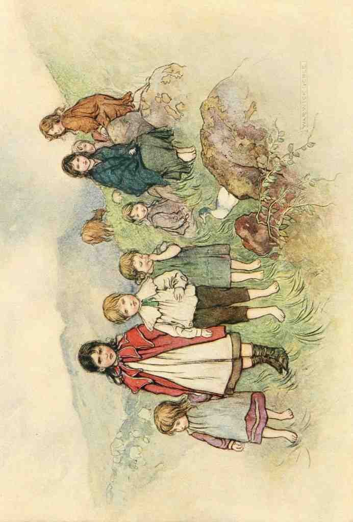 Goble Warwick Irish Ways 1909 Lisconnel Children A4 Photo Print