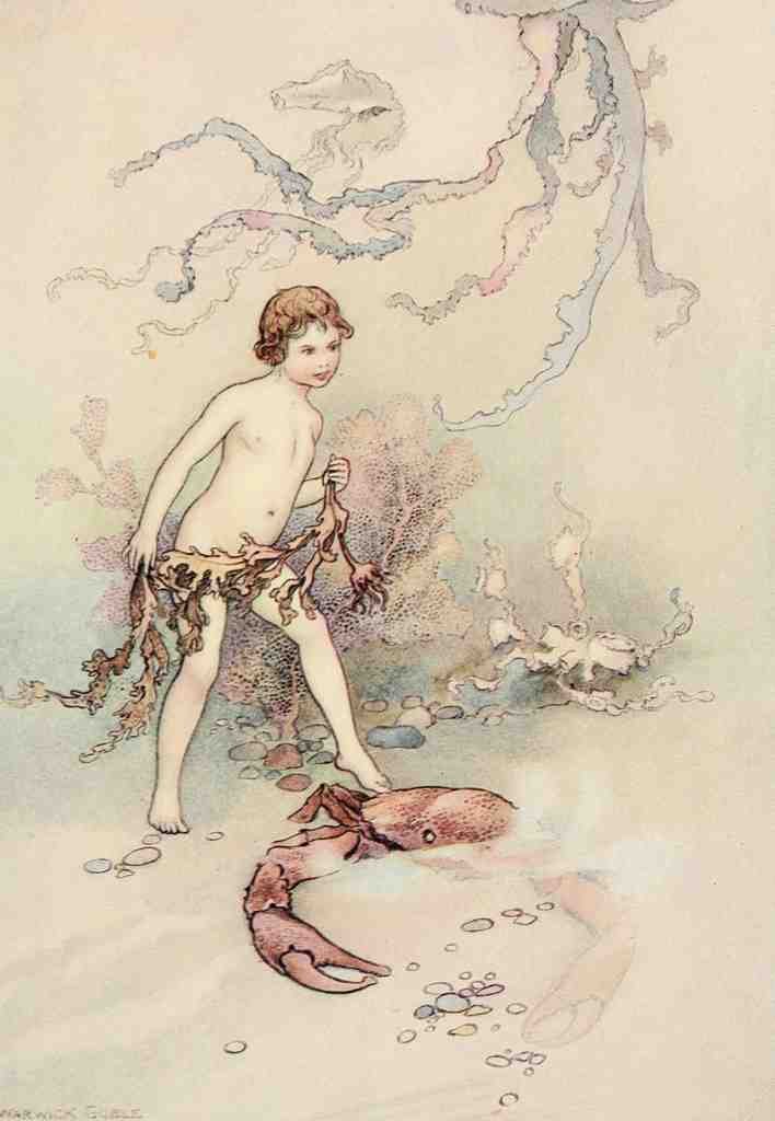 Goble Warwick Water Babies 1909 Frightened Crabs A4 Photo Print