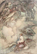 Goble Warwick Water Babies 1909 He Came To Great Sea Serpent A4 Photo Print