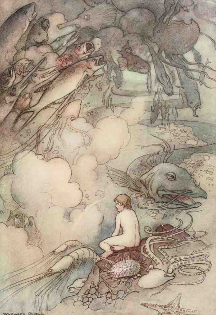 Goble Warwick Water Babies 1909 He Came To Great Sea Serpent A4 Photo Print