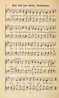 God rest you Merry Gentlemen Traditional Christmas Carols New and Old 1850 A4 Photo Print