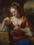 Godfried Schalcken Allegory of Virtue and Riches A4 Photo Print