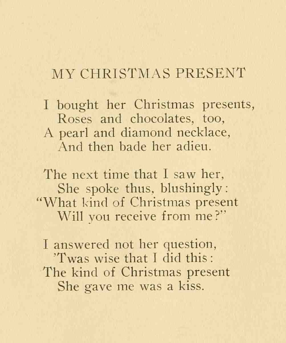 Godoy George Short Poems 1909 My Christmas Present A4 Photo Print