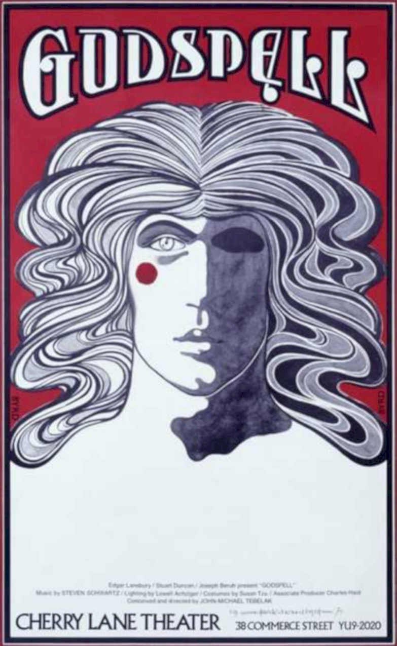 Godspell Cherry Lane Vintage Retro Advert Ads A4 Photo Print