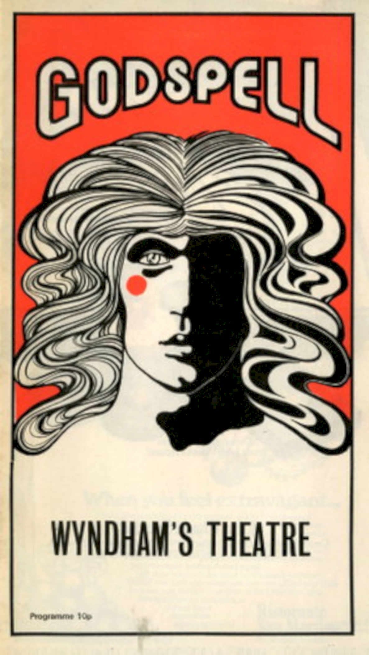 Godspell Wyndham Programme 1970s Vintage Retro Advert