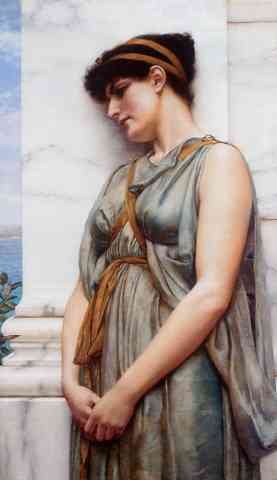 Godward Grecian Reverie A4 Photo Print