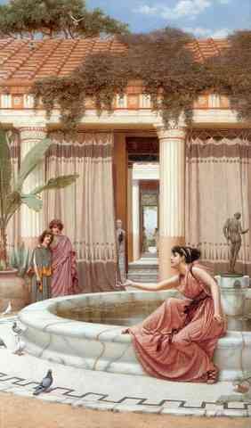Godward Innocent Amusements A4 Photo Print