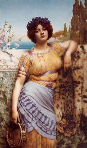 Godward Ionian Dancing Girl A4 Photo Print