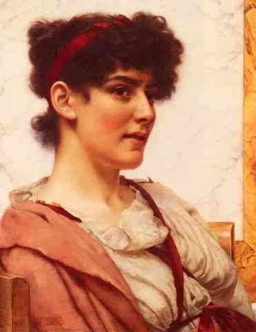 Godward John William A Classical Beauty A4 Photo Print