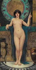 Godward John William Study Of Campaspe A4 Photo Print