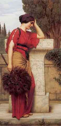 Godward La Pensierosa 1913 A4 Photo Print
