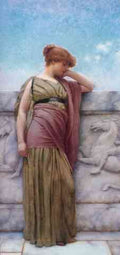 Godward Leaning On The Balcony 1892 A4 Photo Print