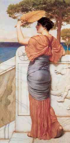 Godward On The Balcony 1911 A4 Photo Print