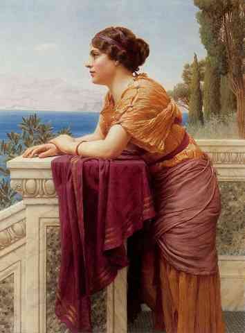Godward The Belvedere A4 Photo Print