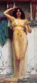 Godward The Mirror 1899 1 A4 Photo Print