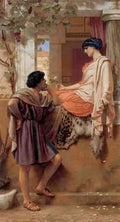 Godward The Old Old Story A4 Photo Print