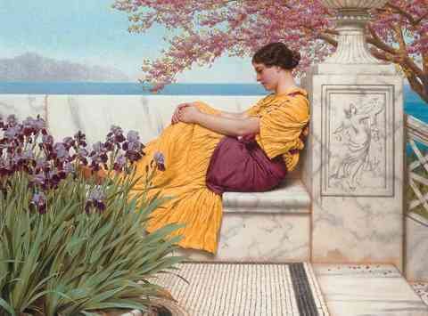 Godward Under The Blossom That Hangs On The Bough A4 Photo Print
