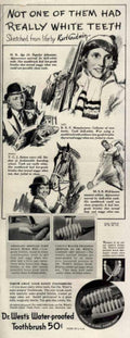 Godwin Toothbrush Teeth Vintage Retro Advert Ads A4 Photo Print