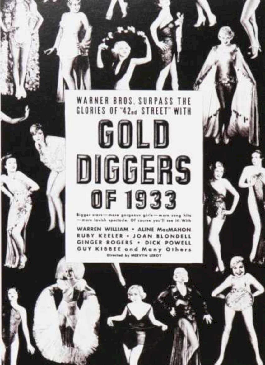 Gold Diggers 1933 Vintage Retro Advert Ads A4 Photo Print