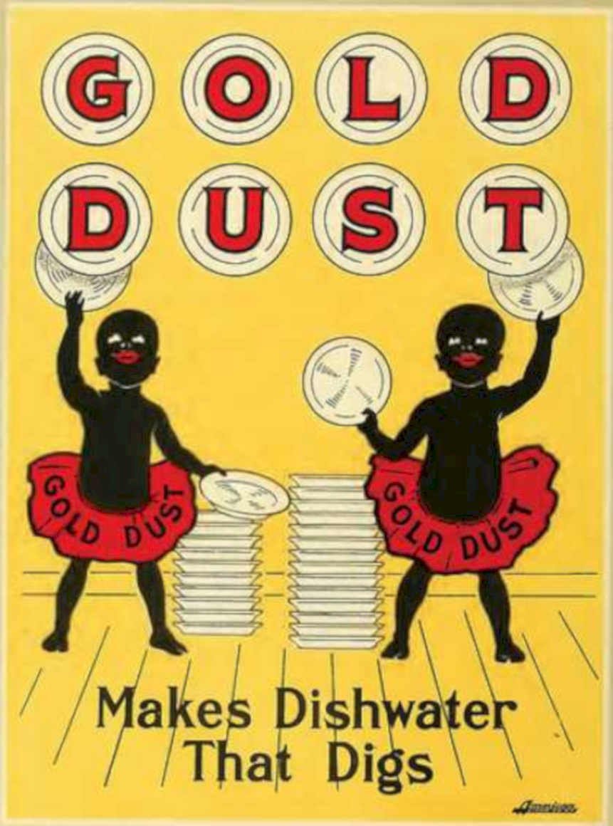 Gold Dust Plates Vintage Retro Advert Ads A4 Photo Print