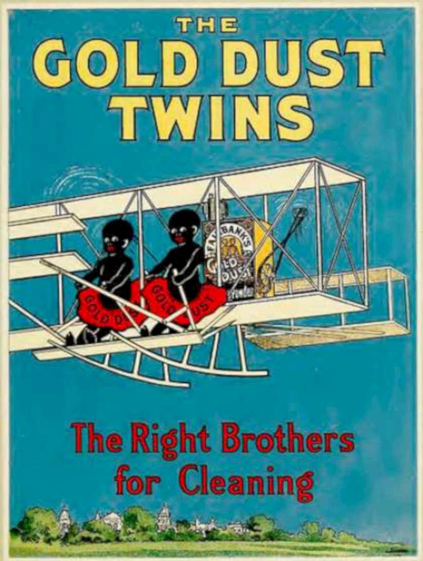 Gold Dust Twins 2 Vintage Retro Advert Ads A4 Photo Print