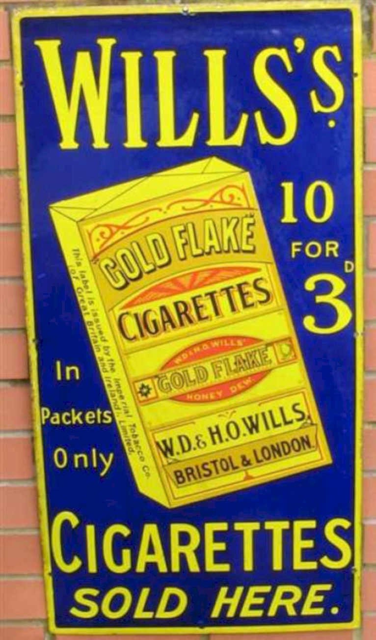 Gold Flake Cigarettes Vintage Retro Advert Ads A4 Photo Print