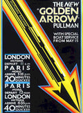Golden Arrow Train Vintage Retro Advert Ads A4 Photo Print