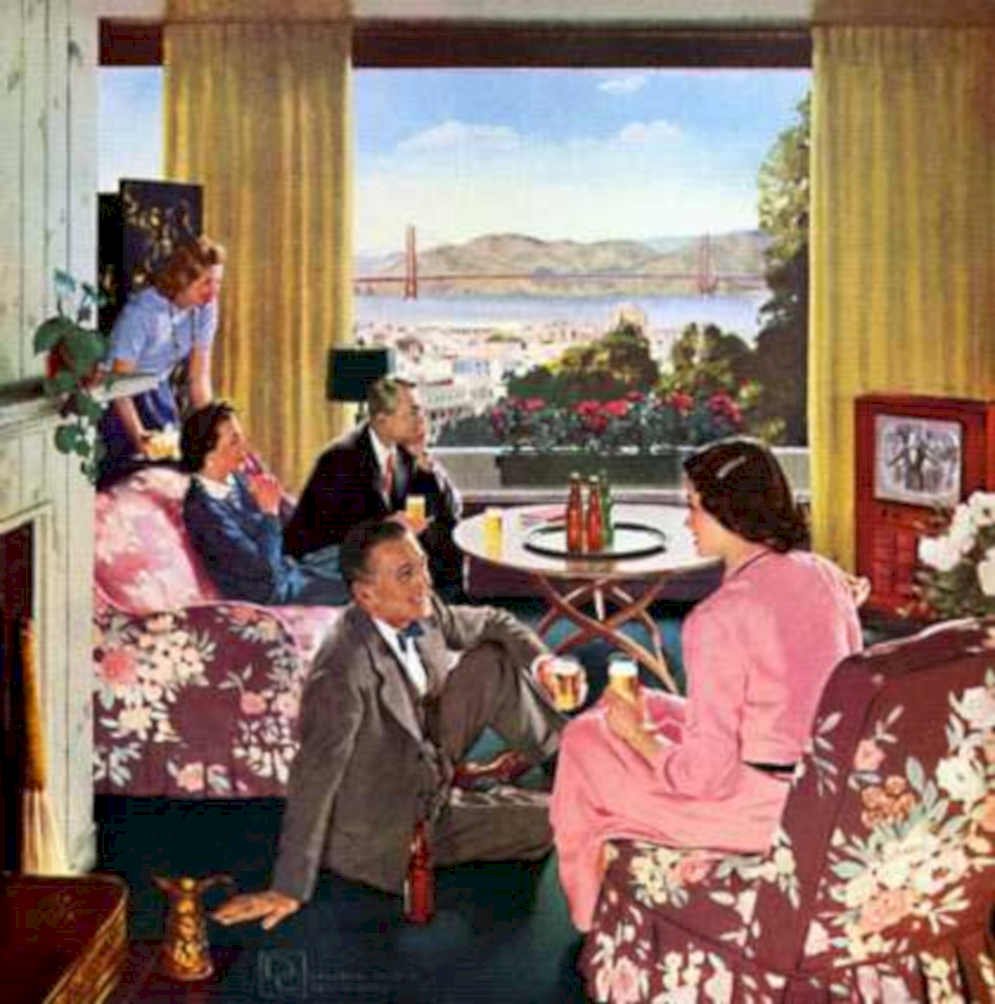 Golden Gate Suite Vintage Retro Advert Ads A4 Photo Print