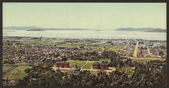 Golden Gate from Berkeley Heights Vintage A4 Photo Print