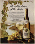 Golden October Riesling 1980s Vintage Retro Advert
