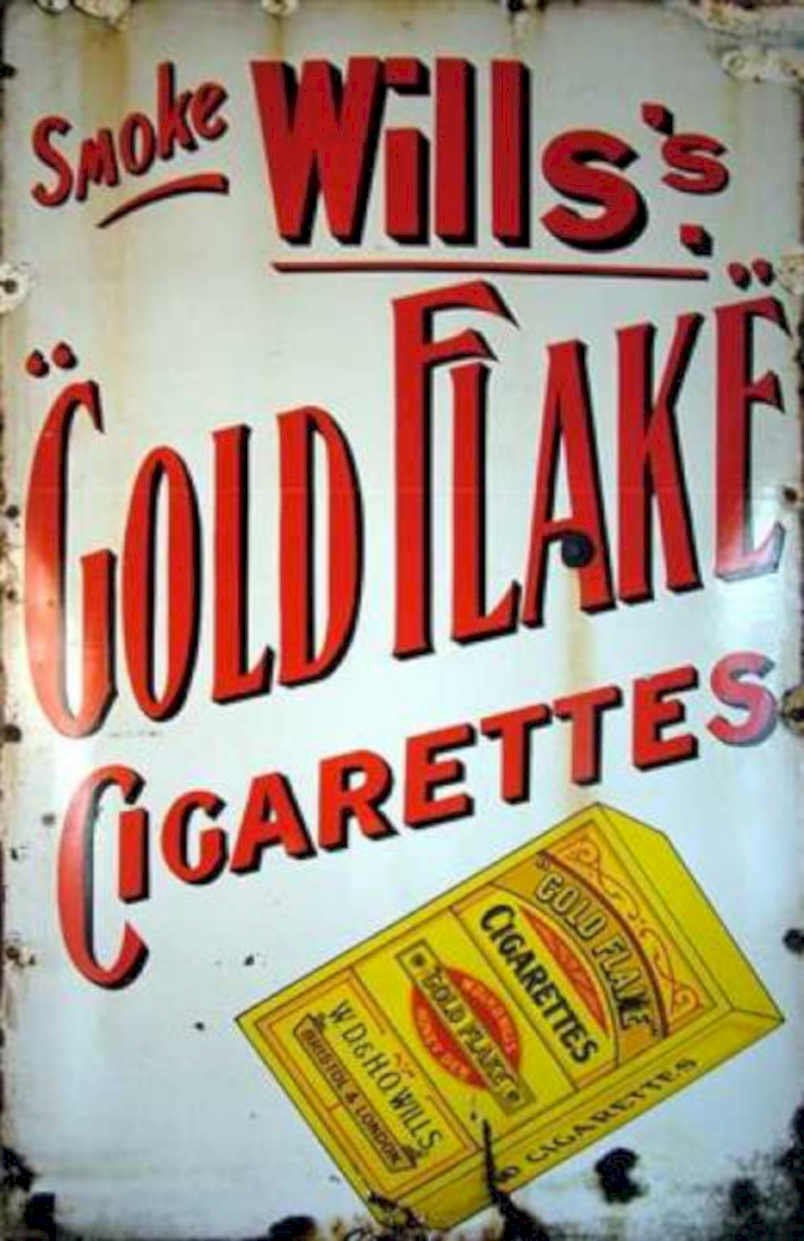 Goldflake Signage Cigarettes Vintage Retro Advert Ads A4 Photo Print