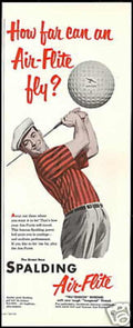 Golf Airflite Swing Vintage Retro Advert Ads A4 Photo Print