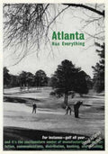 Golf Atlantagreen Swing Vintage Retro Advert Ads A4 Photo Print