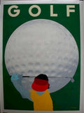 Golf Ball Golfer Vintage Retro Advert Ads A4 Photo Print