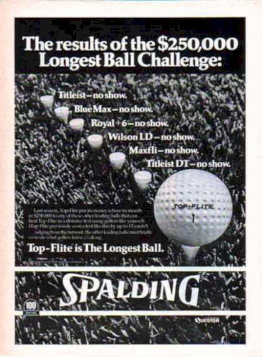 Golf Balls Challenge Vintage Retro Advert Ads A4 Photo Print