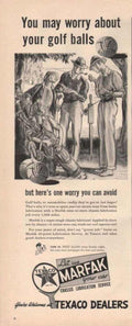 Golf Balls Marfak Vintage Retro Advert Ads A4 Photo Print