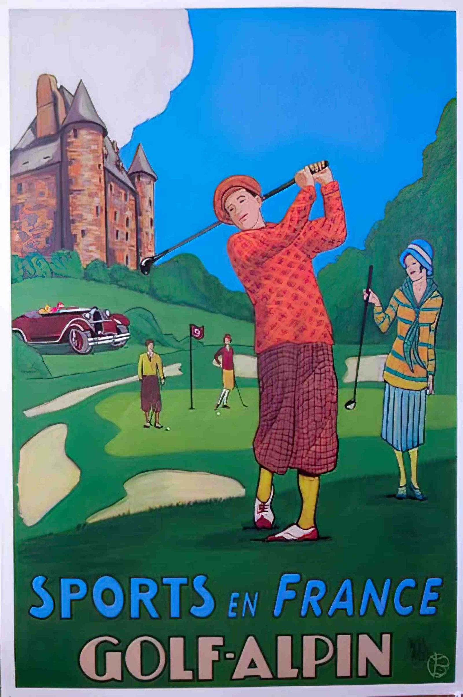 GolfAlpin Advert A4 Photo Print