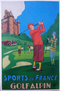 GolfAlpin Vintage Advert A4 Photo Print