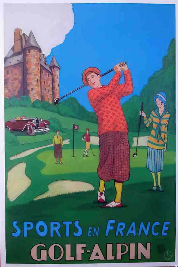 GolfAlpin Vintage Advert A4 Photo Print