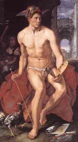 Goltzius Hendrick Mercury A4 Photo Print