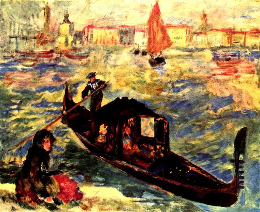 Gondola On The Canale Grande A4 Photo Print