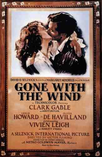  Gone With The Wind 01 film star poster A4 Photo Print