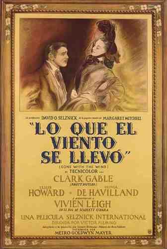  Gone With The Wind 07 film star poster A4 Photo Print